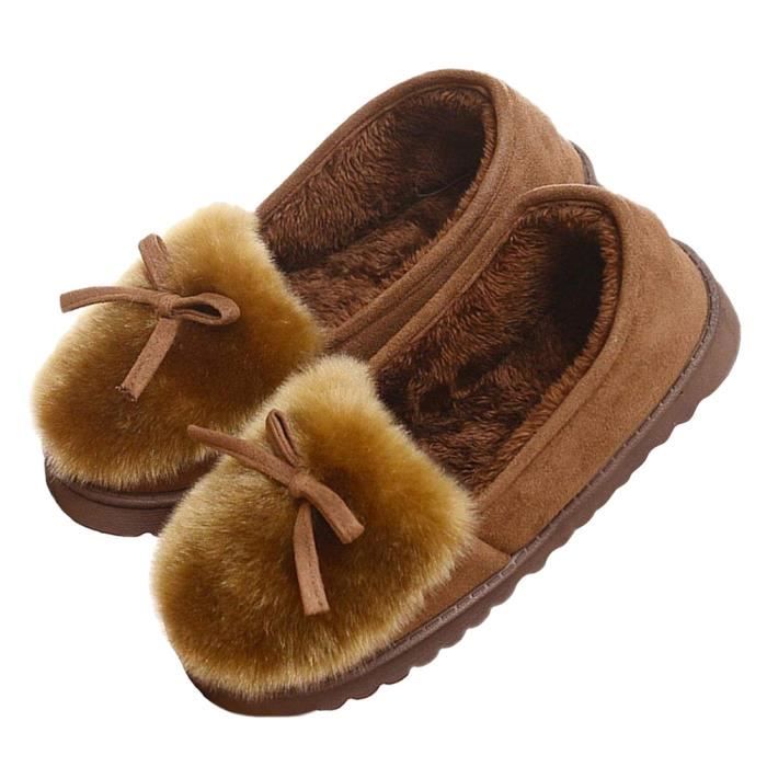 Chaussons Femme En Daim Northwest Territory - Taille US 10 (FR 41/42), Beige