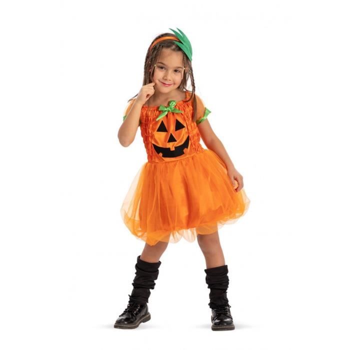 Robe citrouille fille deals