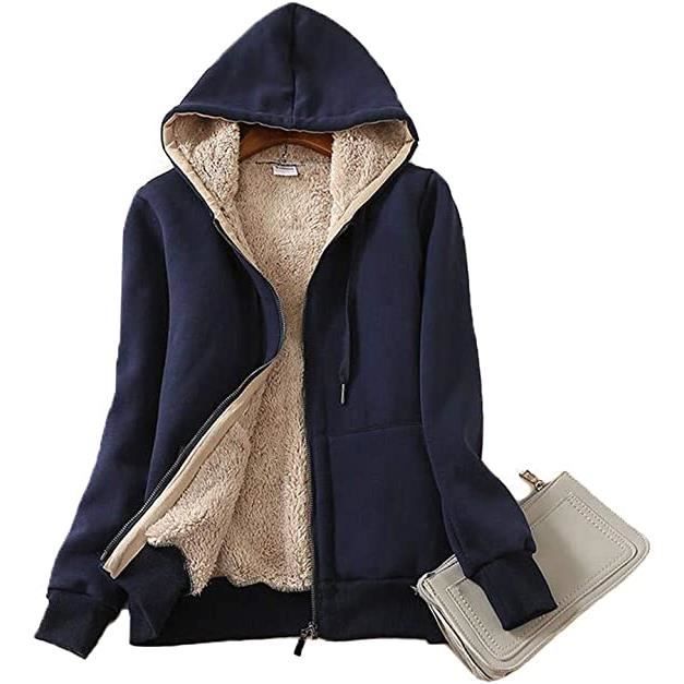 Veste polaire ext rieur en polaire thermique pour femme sweat