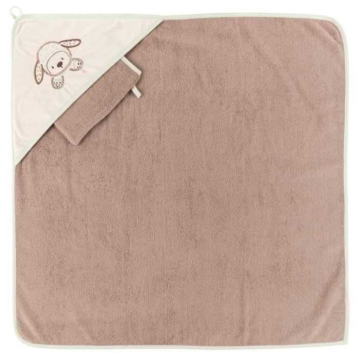 Cape de bain beige 75 x75 cm