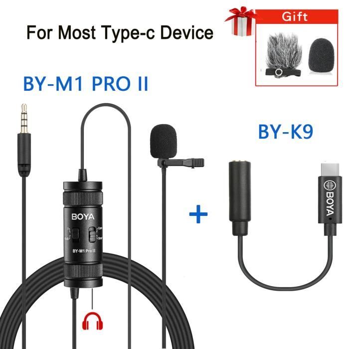 Microphone USB Lavalier Omnidirectionnel MillSO - 2m, PC/Mac, Podcast, Interview, Appels, Enregistrement