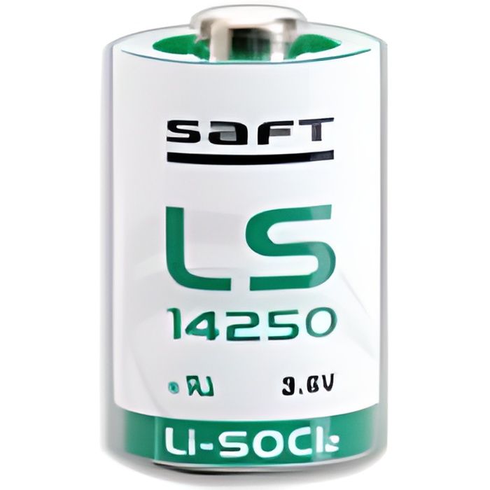 Pile lithium 3,6V 1200mAh 1/2AA LS14250 Saft