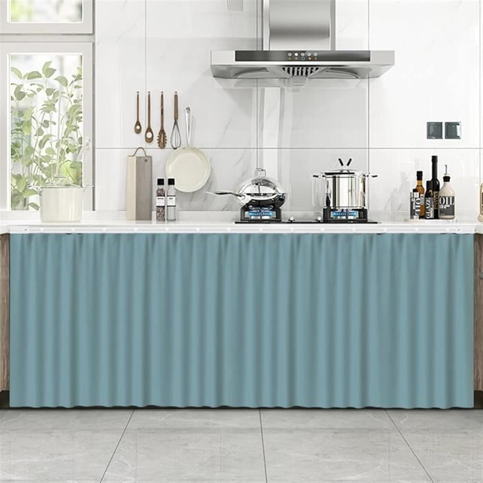 Rideau anti-poussière pour placard/salle de stockage, rideaux de cuisine, avec rails coulissants autocollants, pour salon, chambre, salle d'essai, armoire, rideau anti-poussière 08| 80 x 140 cm (l x H Rideau anti-poussière pour placard/salle de stockage, rideaux de cuisine, avec rails coulissants autocollants, pour salon, chambre, salle d'essai, armoire, rideau anti-poussière 08| 80 x 140 cm (l x H
