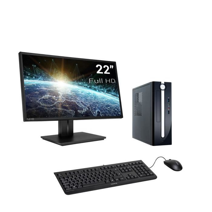 Achat Ordinateur de bureau Pack Mini-PC, AMD Athlon, Radeon Vega, 240Go SSD, 1To HDD, 8 Go RAM, Win 10. Ref: UCM7502M1I1HF pas cher