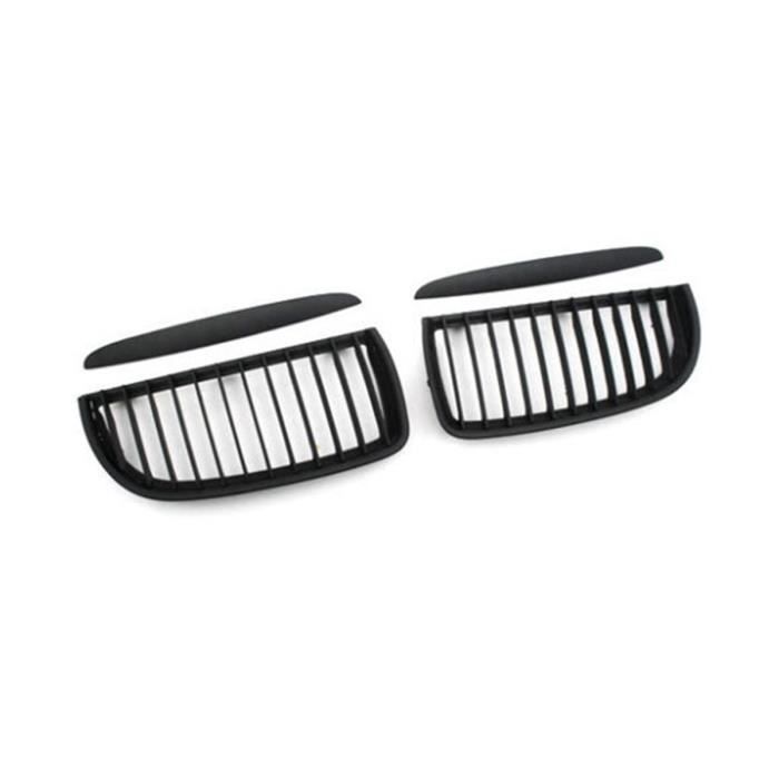 Grille De Calandre BMW E90 E91 Noire Brillante Double Rein - Calandre Radiateur Sportive 2005-2008