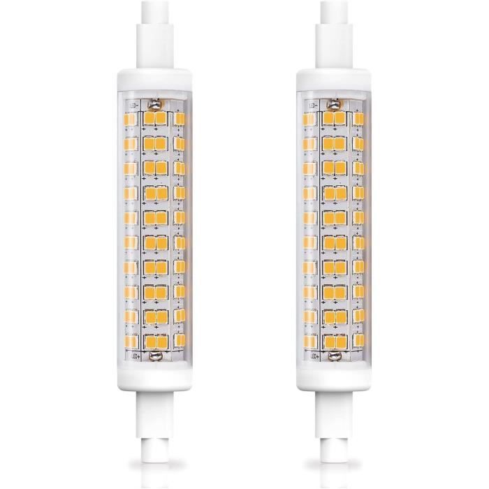 Aegislogic R7s LED 8W 118mm blanc chaud 3000K dimmable, ampoule R7s ...