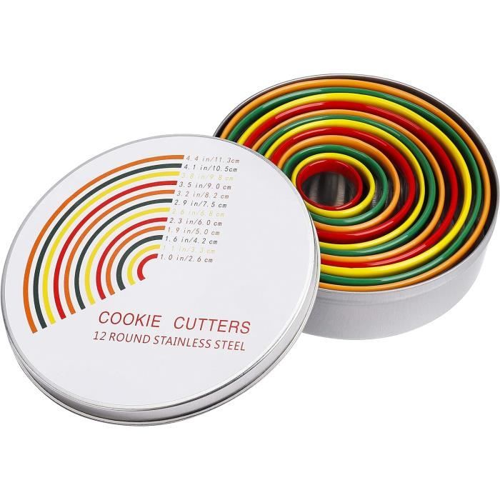 100 Emporte-Pièces Cupcakes Arc-en-Ciel - Papier, 6.8x5cm, Pour Fêtes