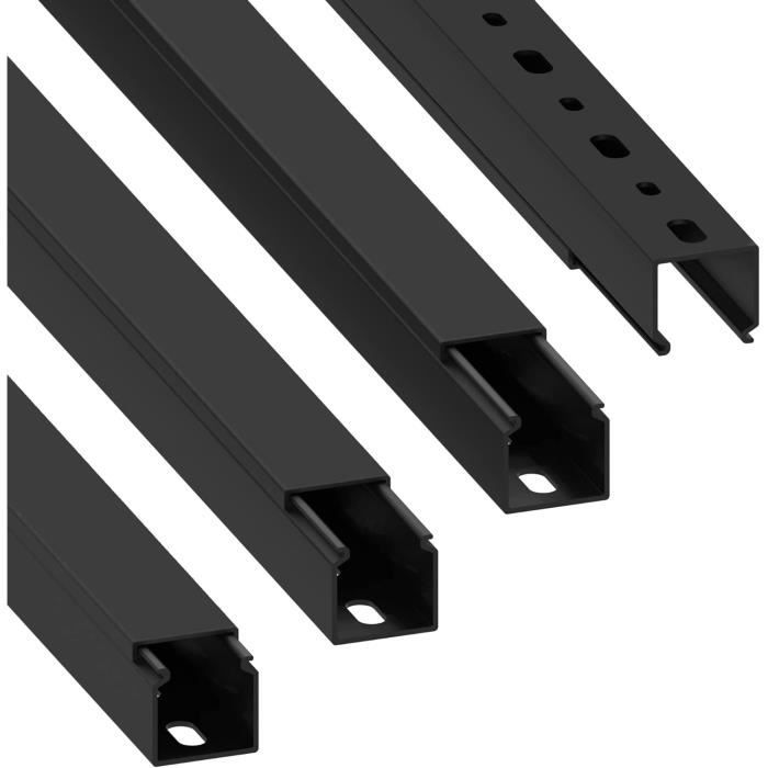Habengut Lot de 12 Cache-câbles en PVC avec Trou de