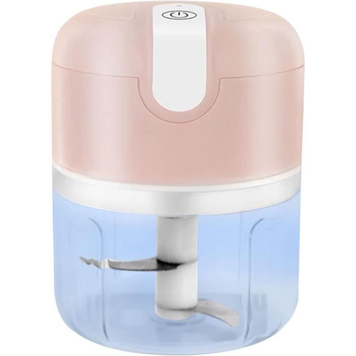 Hachoir électrique Multifonction 4 En 1 - Pour Légumes, Ail, Oignon, Citron - Portable, Rechargeable, Facile à Nettoyer