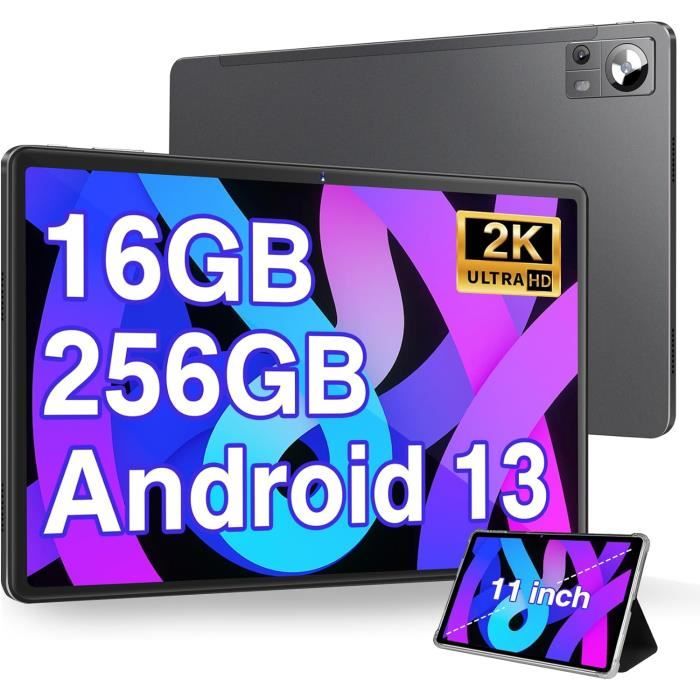 Tablette Android 13 Os 11 Pouces Avec 16Go Ram 256Go Rom 1Tb Extensible, 2K  Fhd Tablette Avec Trois Caméras 5Mp+13Mp+2Mp, 8 C[J313]