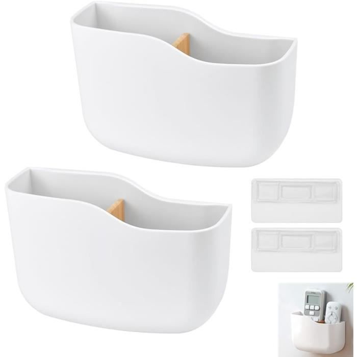 Support De Télécommande 5 Compartiments - Cuir PU Anti-dérapant, Rangement Bureau & Salon, Design Compact