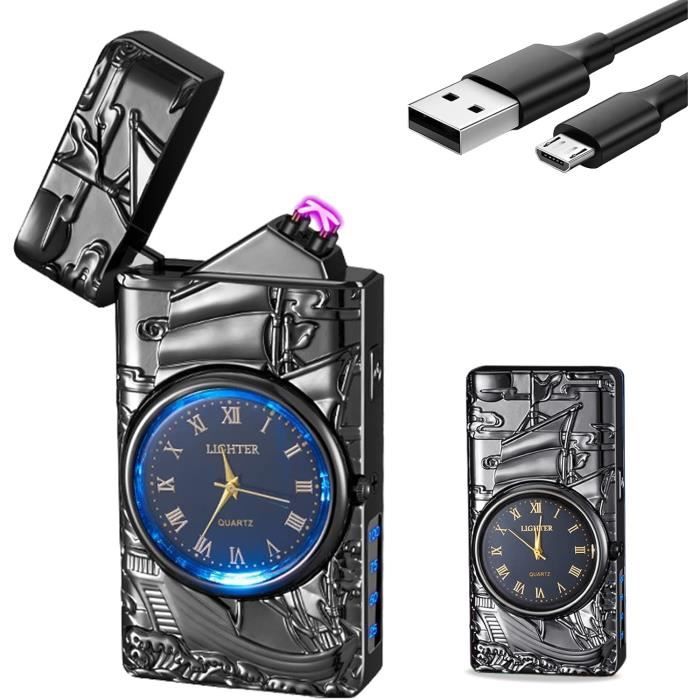 Briquet Électrique Plasma SKRFIRE - Arc Lumineux, Rechargeable USB - Parfait Pour Extérieur
