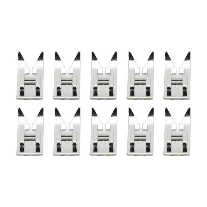 Pied-de-Biche Multifonction OULII Pour Machine à Coudre - Système à Déclic Compatible Singer, Brother
