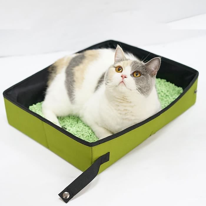 VGEBY Bac à litière de voyage pour chat Bac à litière de voyage Portable pour animalerie
