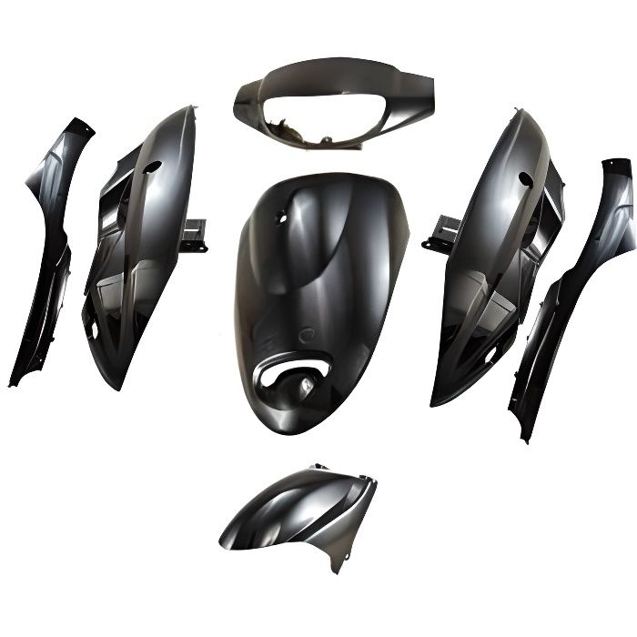 TUNR CARROSSERIE SCOOTER KIT ADAPTABLE SCOOTER CHINOIS NOIR PEINT 7 PIECES