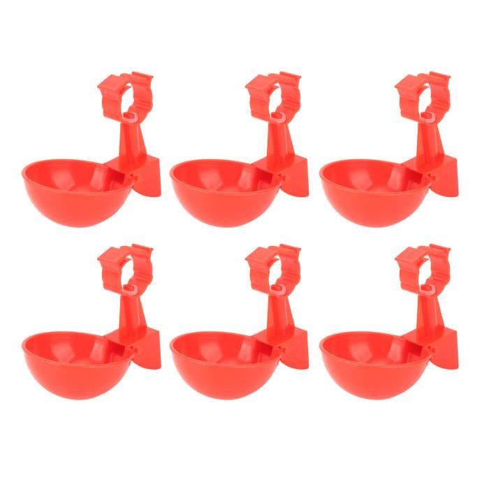 Lsaardth - Lot De 10 Abreuvoirs Automatiques Pour Poules - Plastique Résistant, Eau Fraîche, Facile à Nettoyer