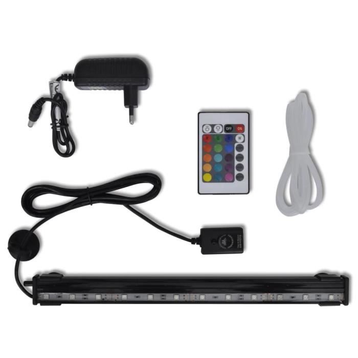 Lampe LED Submersible Pour Aquarium - 7 Couleurs, étanche, Longueurs 15cm Ou 45.5cm