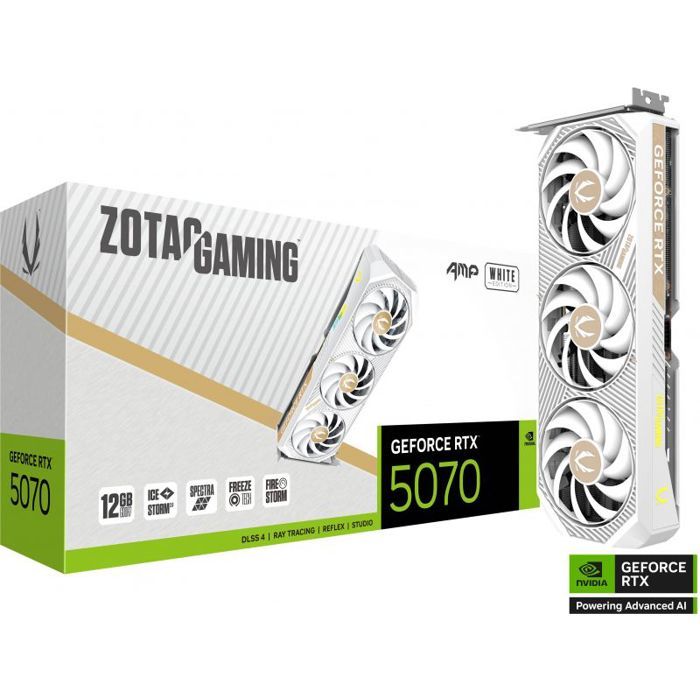 Carte Graphique Zotac GeForce RTX 5070 AMP – 12 Go GDDR7, 192 bit, PCIe 5.0 - vue 6