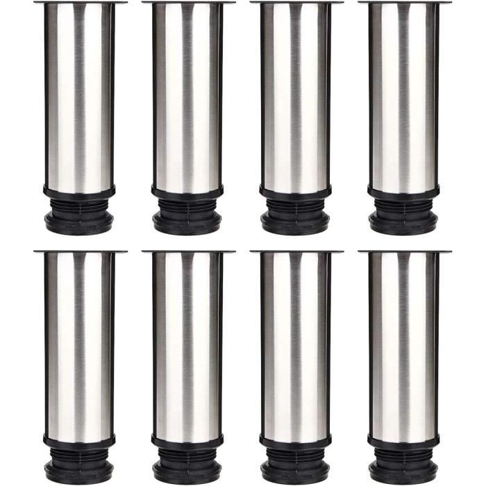 Lot De 8 Pieds De Rechange Pour Chaise De Camping - Polypropylène Antidérapant - Pour Tubes De 16 Mm - Installation Facile