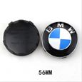 4PCS Logo BMW 56mm Centre De Roue Cache Moyeu Jante emblème bleu blancjantes insigne pour Série 3 Série 5 X1 X3 X5 X6-1