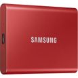 SAMSUNG - SSD externe - T7 Rouge - 1To - USB Type C (MU-PC1T0R/WW)-1