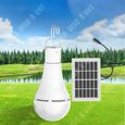 TD® Ampoule solaire LED  9W   Avec panneau solaire   Télécommande   Réglage de la fonction à cinq vitesses Deux modes de charge-1