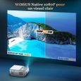 5G WiFi Videoprojecteur Full HD Bluetooth WiMiUS W1,7500LM Retroprojecteur 1080p Natif, Soutiens 4k,Correction Trapézoïdale 5D &-1