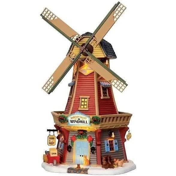 Lemax : Village Miniature : Moulin À Vent Harvest[154] - Cdiscount Maison