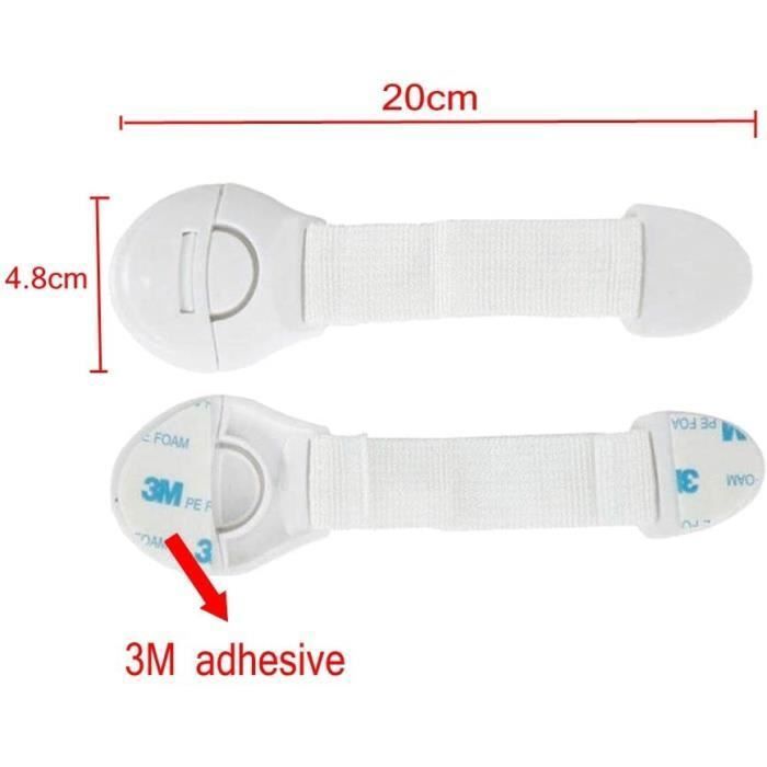 EIROVYA 15 Pièces Sécurité Bébé - Verrous Placards Tiroirs Frigo Transparent - Protection Enfant