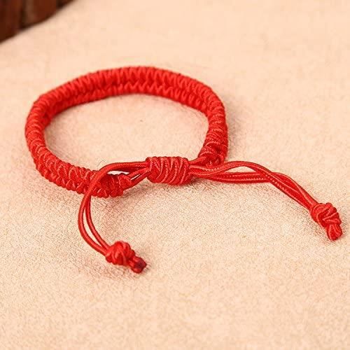 Bracelet porte bonheur avec initiales de nom en forme de petit c¿ur pour  homme et femme, couleur or, corde rouge, cadeau de Couple, nouveauté -  Rouge - 21MLSL0426A10713