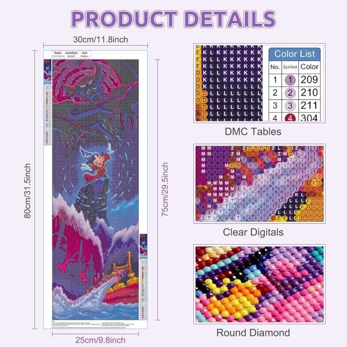 Calendrier De Bureau Mensuel 2026 Avec Motif Peinture Diamant Pour La