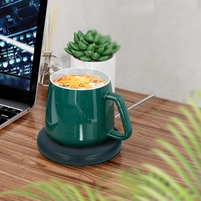 VGEBY chauffe-tasse rechargeable Chauffe-tasse à café 10W DC5V  chauffe-tasse USB 55°C température constante économie d'énergie