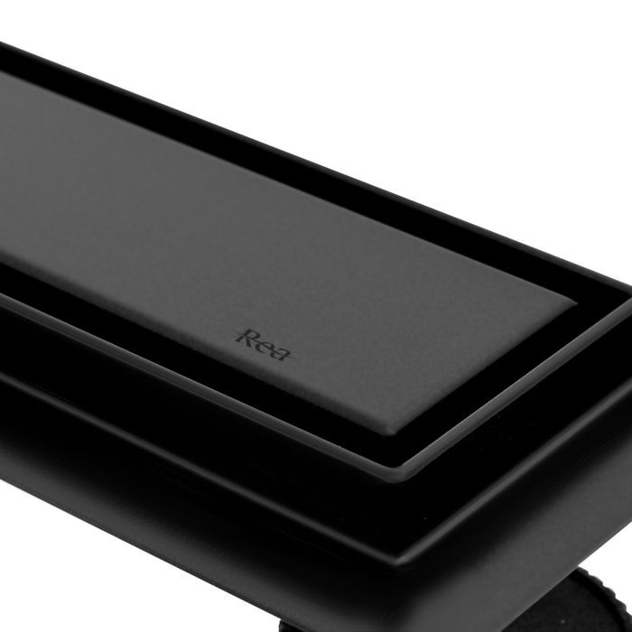 AXOR Drain Caniveau de douche réglable en hauteur, noir mat - 42520670