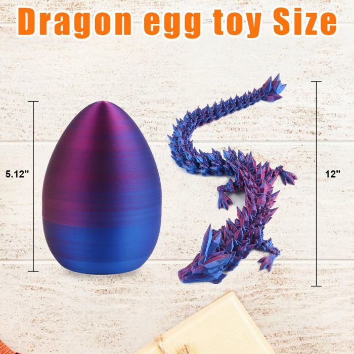 Oeuf De Dragon Dragon Imprimé En 3D, œufs De Dragon Avec Dragon à L Dragon 3d