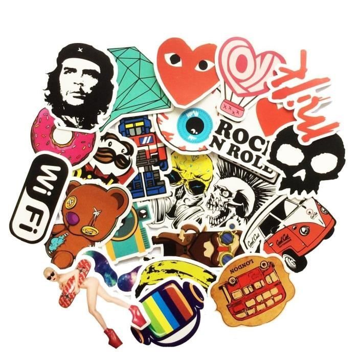 Lot De 115+ Autocollants Vinyle Vintage - Smiley, Paix, Années 90 - Carnaval Collection