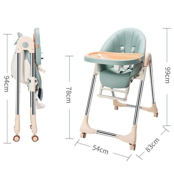 Chaise haute bébé 4 en 1 plateau réglable en 4 étapes pour bébé 6 mois-3  ans charge 15kg gris 20_0000397