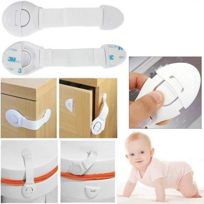 Protection enfant Meuble 12 Pack Bébé Sécurité Verrouillage,bloque porte bébé  verrouillage sécurité pour tiroirs,réfrigérateur - Cdiscount Puériculture &  Eveil bébé