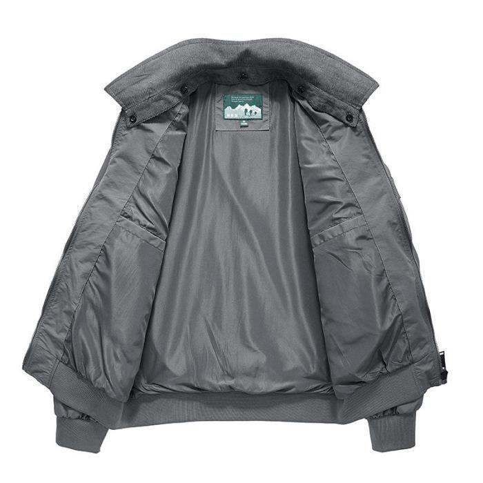 Veste Homme Mi-Saison Capuche Amovable - Légère, Anti-Vent, Tissu Confortable, Grande Taille