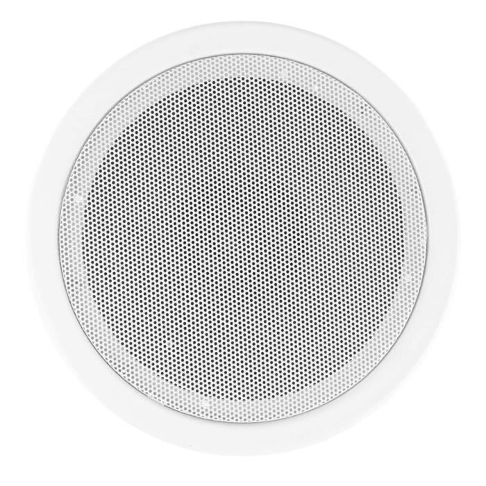 Enceinte Plafond Bluetooth Power Dynamics 6.5" - 30W Blanc, Haut-Parleur Encastrable