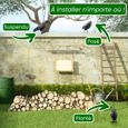 Lot de 9 Corbeaux factices ARTECSIS - Corbeau Anti-Pigeon Leurre de jardin en Plastique Noir-3