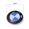 4PCS Logo BMW 56mm Centre De Roue Cache Moyeu Jante emblème bleu blancjantes insigne pour Série 3 Série 5 X1 X3 X5 X6-3