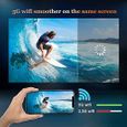 5G WiFi Videoprojecteur Full HD Bluetooth WiMiUS W1,7500LM Retroprojecteur 1080p Natif, Soutiens 4k,Correction Trapézoïdale 5D &-3