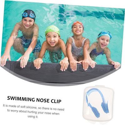6 Pinces Nasales Silicone Pour Natation - Étanches Et Ajustables