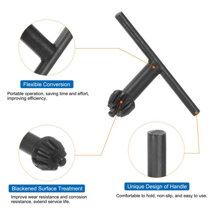 Clé De Mandrin De Perceuse EM Tools – Taille 4, Serrage De Foret Précis