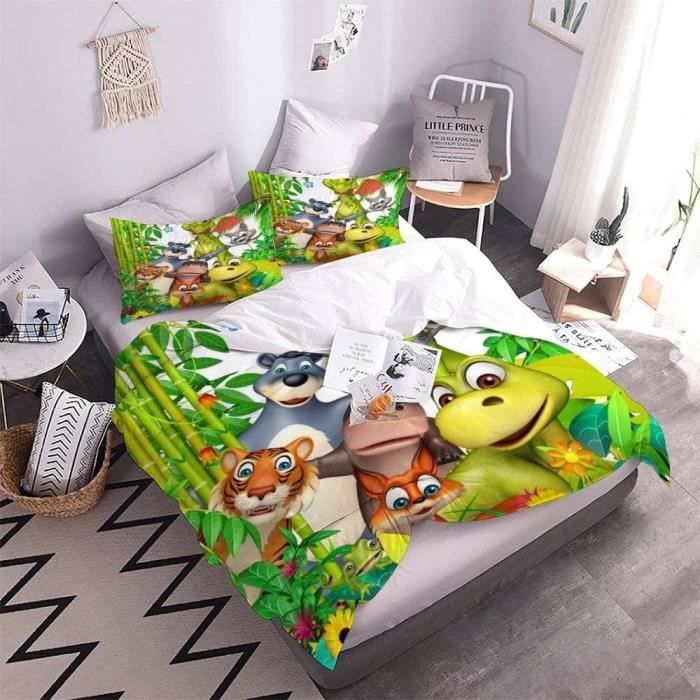 Foret D Animaux Housse De Couette 140X200 Imprime 3D Jungle Parure De Lit 1 Personnes Ado Fille Enfants Microfibre Literie x10921 Cdiscount Maison