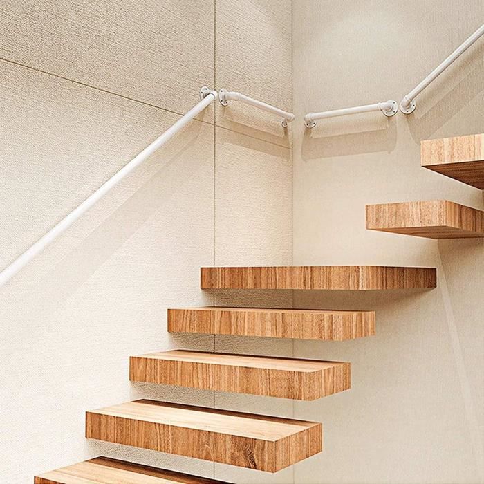 Rampe D'Escalier Garde-corps Pour Escalier Main Courante Fer Forgé 3-4 Marches Rambarde Escalier | FR