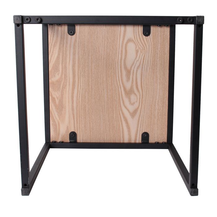 The Home Deco Factory Lot de 2 tables gigognes en bois et métal Kalo The Home Deco Factory Lot de 2 tables gigognes en bois et métal Kalo