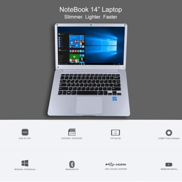 Ultrabook Windows Ordinateur Portable 14.1 Pouces3