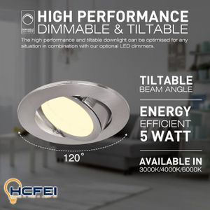 Lot De 6 Spots LED Carrés Encastrables Pour Escalier - Blanc Chaud 3000K - 1,5W - IP30 - 230V
