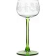 6 verres à vin blanc motif FARANDOLE (Hansi)-0